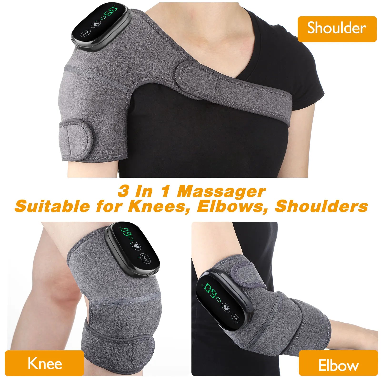 VitalEase Shoulder & Elbow Relief Wrap - size guide fits shoulder and elbow